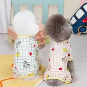 강아지옷 2컬러 러블리 체크패턴 올인원 티셔츠 강아지옷 강아지의류