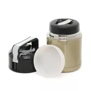 (800ml 골드) 스텐 보온 죽통/국통/핸들/학생/낚시/수험생/직장인/이유식/밥통/도시락통/등산/회사원