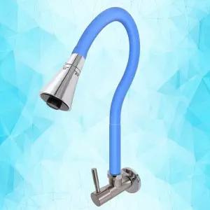 단수칼라코브라 가로 블루 수전 싱크대수도꼭지씽크대 씽크대 거위목 헤드 주방 세면대 욕실