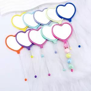 거꾸 하트 거울 꾸미기 만들기 DIY 비즈 볼꾸 빗꾸 동대문