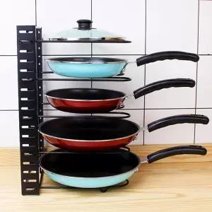 후라이팬 5단 정리 거치대프라이팬대 선반 주방대 수납대 5단대