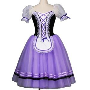 2025  댄스 베일 튜튜 발레 스완 레이크 공연복 성인호환용 버블 슬리브 무대 및 의상