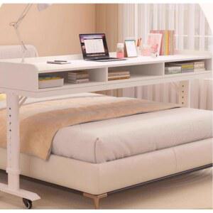 침대위 테이블 바퀴달린 사이드 침대협탁 김세정침대 이동식선반 높낮이 화이트 블루 모던