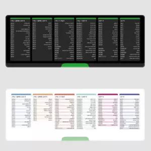 엑셀 단축기 마우스 패드 장패드 L 800x300x4mm
