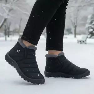 남성 겨울 편한 착화감 심플 데일리 패딩 사이드밴딩 실용적 도톰한 퍼 부츠