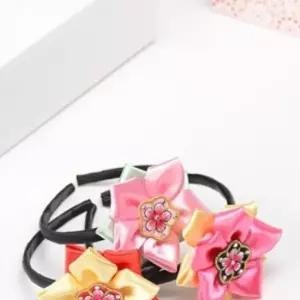 큐빅무궁화배씨머리띠한복머리띠 아기자기샵 배씨 큐빅