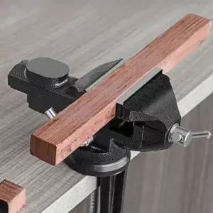 360도 회전 다크 블랙 탁상용 바이스 클램프 작업용 고정장치