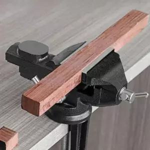 360도 회전 다크 블랙 탁상용 바이스 클램프 작업용 고정장치