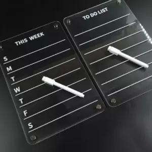 화이트보드 보드 보드판 체크리스트 투명 붙이는 아크릴 냉장고 마그네틱