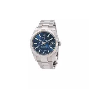 롤렉스 스카이-드웰러 GMT 오토매틱 크로노미터 블루 다이얼 남성용 시계 SSPHHWJG 932814