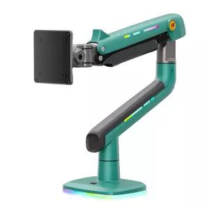 노스바유 NB 팬텀 고중량 싱글 RGB 모니터암 거치대 올리브그린