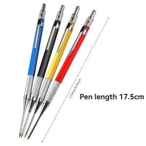 30mm 딥홀 롱닙 샤프펜슬 세트 솔리드 목공 도구 2.0mm 12색 리필 건설