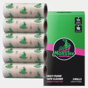 몬스터 초강력 이지컷팅 마루용 테이프 클리너 돌돌이 리필용 160mmX7.6m 5개