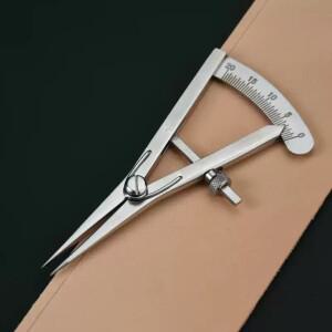 미세 간격 게이지 스케일 가죽 마킹 잠금 가능 수제 제품 DIY 아트