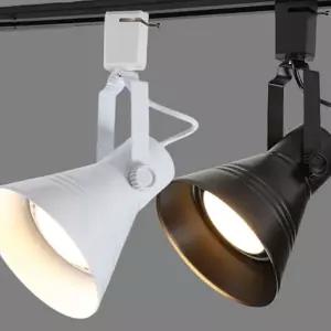 레일등 기구 스포트라이트 인테리어 블랙 레일 조명 화이트 카페 공간조명 교체형 포인트 가정용 전구 벽면