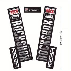 2PCS/시트 + 로고 스티커2020 ROCK/SHOX REBA RL 프론트 전면 포크 스티커 산악 자전거 쇼크 교체 호환