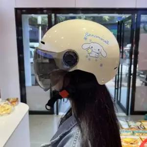 시나모롤 헬멧 바이크 소두 킥보드 대두 레트로 오토바이 스쿠터 여름 경량