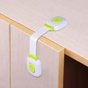 유아 어린이 아기 안전 잠금장치 서랍장 냉장고 가구 문고리 도어락 화이트