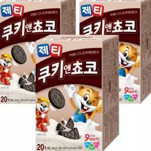 제티 코코아 쿠키앤초코 60개입 1020g 초코 쿠키 바나나