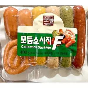 (오뗄 냉동 F 400g) 모듬 소시지/소세지/부대찌게/햄/옛날/간식/부대찌개/맛있는/소세지햄/알뜰/바베큐
