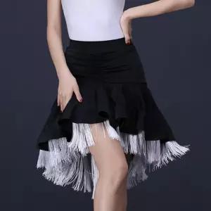 줌바 라인 댄스스커트 왈츠 댄스복치마 라틴댄스 연습 밸리 댄스스포츠 댄스복