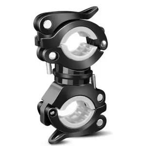 자전거 라이트 거치대 범용 랜턴 핸들바 자전거 거치대 유모차 360도 릴리즈 회전형 후미등 회전 멀티 레버