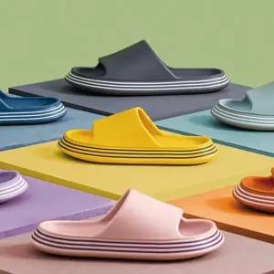 욕실화 푹신한 미끄럼 방지 욕실 슬리퍼 남성 층간소음 편안한 가정용 실내화 사무실 배수 여성 구멍 주방