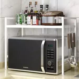 2단 전자 레인지 선반 오븐 거치대 2단 전자 레인지 선반 밥솥 다이 선반대 싱크대 정리대 다용도