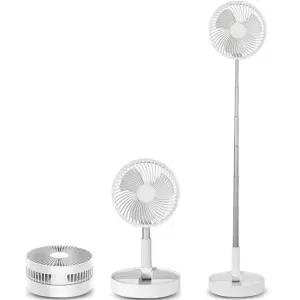 접이식 선풍기 스탠드형 폴딩 야외용 높이 조절 선풍기 무선 바닥용 휴대용 사무실 충전식 책상용 이동식
