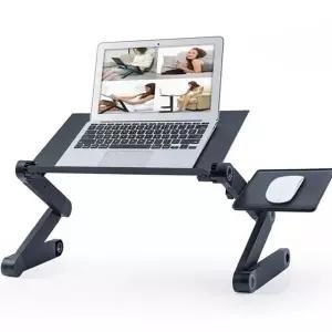 노트북 스탠드 접이식 360도 침대용 노트북 거치대 데스크 독서용 마우스 태블릿 컴퓨터 이동식 트레이