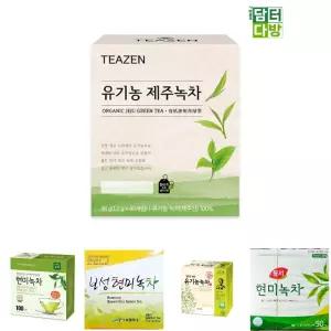 티젠 제주녹차 40티백/차티백/사무실/업소용/탕비실차/몸에좋은차/1회용/녹차티/간편/디저트/접대용차/녹차
