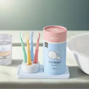 왕타칫솔 새학기준비 키즈 귀여운 바다친구 아쿠아월드 어린이 칫솔 1호2호 미세모