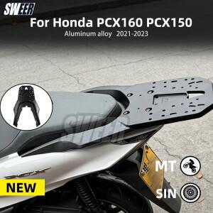혼다 PCX160 2123용 호환 바이크 오토바이 후방 짐받이 알루미늄 합금 선반 트렁크 랙 화물 보관함