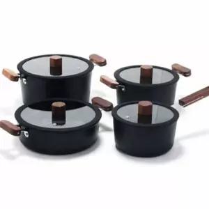 주방 냄비 가정용 논스틱 스텐 인덕션 냄비 코팅 24cm 알루미늄 프라이팬 다용도 손잡이 업소용 오픈형