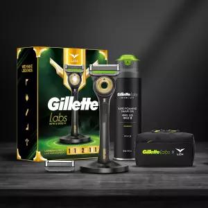 질레트랩스 LCK 레전드팩 핸들+ 면도날 2입 + 쉐이빙젤 + 스탠드 + 여행용가방