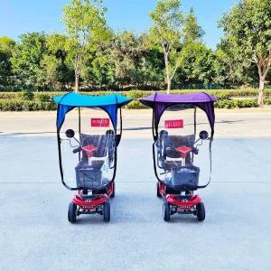 노인 전동차 캐노피 햇빛가리개 전동 스쿠터 비막이 지붕 자외선 차단 방풍 커버 천막