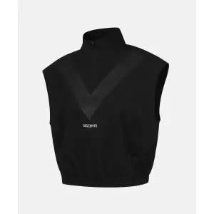 브랜드정품 데상트 DESCENTE 여성 우븐 슬리브리스 블랙(SO322TST71) 327810