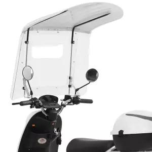 스쿠터 캐노피 지붕 바람막이 스크린 차양막 덮개 오토바붕 우비 백미러