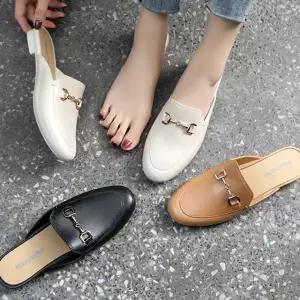 둥근코 장마철 젤리슈즈 블로퍼 단화 뮬 슬리퍼 구두