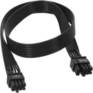 EVGA 전원 공급용 8핀 PCIe 케이블 G+ G2 G3 G5 G6 GA GM GT P2 P3 P5 P6 P+ T2 T3 - 블랙