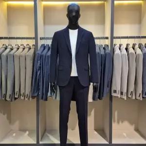 [바쏘](마산점)네이비 컬러 춘하복 스판 셋업 남성정장세트