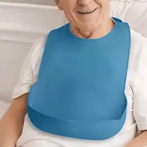 성인 실리콘턱받이 노인 환자 어른 식사용 방수 턱받이