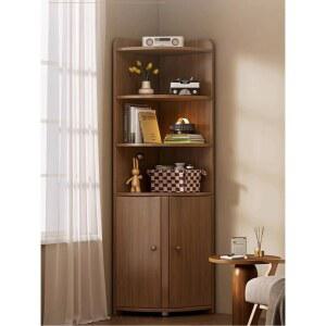 모서리 진열장 수납장 코너 삼각코너장 라탄 코너장 진열대 위스키보관장 골드