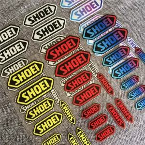 SHOEI 헬멧 앞 유리 3M 반사 스티커 MOTO GP 자동차 데칼 레이싱 오토바이 8CM * 20CM/SET