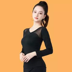 사교 라인 댄스상의 플라워 줌바 라틴 댄스복 여성