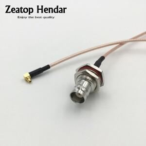 1피스 RG316 와이어 MMCX 남성 잭-BNC 여성 대량 플러그 RF 피그 테일 점퍼 케이블 어댑터 10CM 1M 2M