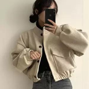 가오리핏 봄코트 여성코트 크롭자켓 모던한 여성 패션 봄아우터 크롭