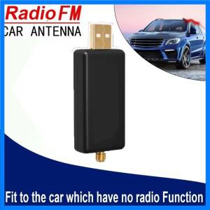 미니 자동차 외부 USB 라디오 AM FM 스테레오 어댑터 수신기 안테나 APK 제어(안정적인 신호 포함)