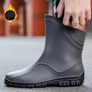 착탈식 방수화 기모안감 겨울용 레인부츠 데일리 방한 남녀공용 장화