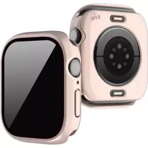 Apple Watch 시리즈 11/10 화면 보호기 42mm 9H 강화 필름이 있는 프라이버시 하드 PC 페이스 커버 및 iWat